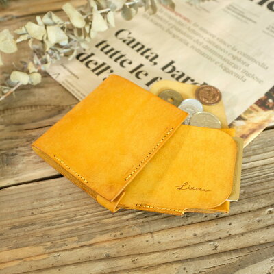 【クーポンあり】LITSTA リティスタ Flexible Wallet フレキシブルウォレット 極薄 財布 Yellow | 極小財布 小さい財布 小銭入れ 束入れ 札入れ 長財布 薄い 極薄 イタリアンレザー pueblo プエブロ メンズ レディース 人気 おすすめ おしゃれ かわいい プレゼント 日本製