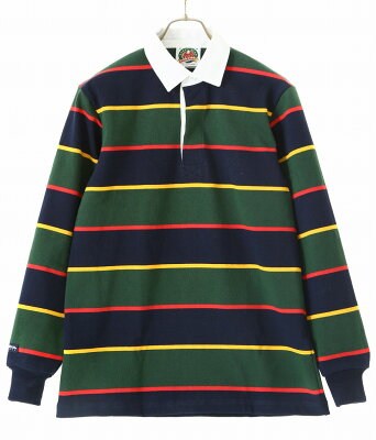 【宅急便コンパクト】BARBARIAN / バーバリアン : GNBSS L/S DFS (12oz ヘビーウエイト) : GNBSS L/S DFS カットソー ボーダー ラグビーシャツ ラガーシャツ メンズ : 1535110-DFS-04 【STD】