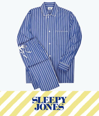 【サイバーマンデー対象商品送料無料!】SLEEPY JONES / スリーピージョーンズ : lowell pajama set - Tie Stripe : スリーピージョーンズ パジャマ パンツ ルームウェア ストライプ メンズ : SS18-MS002-F1031-403【DEA】