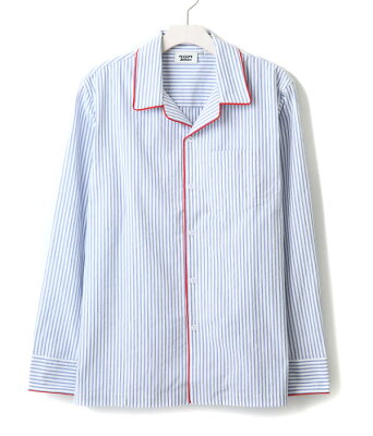【サイバーマンデー対象商品送料無料!】SLEEPY JONES / スリーピージョーンズ : henry pajama shirt - seersucker stripe : スリーピージョーンズ パジャマ パンツ ルームウェア シャツ ストライプ 長袖 メンズ : SS18-MT001-F1038-117 【DEA】