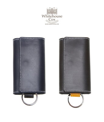 【送料無料】Whitehouse Cox / ホワイトハウスコックス : KEY CASE WITH RING -HOLIDAYLINE 2019- / 全2色 : ホワイトハウス ブライドル レザー プレゼント 小物 キーケース リージェントブライドル メンズ : S9692-BR2-2019HL 【MUS】
