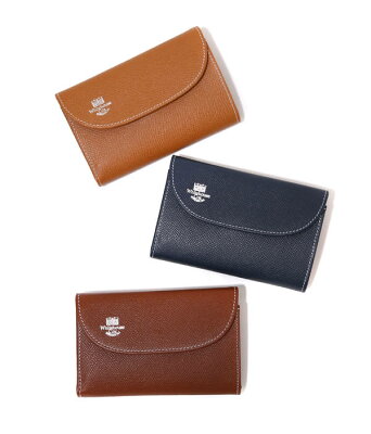 Whitehouse Cox / ホワイトハウスコックス : 3FOLD WALLET(London Calf×Bridle Leather Collection) / 全3色 : 三つ折り財布 ウォレット レザー ギフトラッピング可能 : S-7660-LONDONCALF-BLC【MUS】
