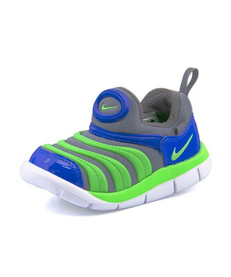 NIKE(ナイキ) DYNAMO FREE TD ベビースニーカー スリッポン(ダイナモフリーTD) 343938 021 クールグレー/スクリームグリーン