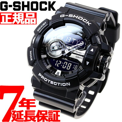 【25日0時〜!最大5000円OFFクーポン&店内ポイント最大38.5倍!25日23時59分まで】G-SHOCK ブラック 腕時計 メンズ アナデジ GA-400GB-1AJF