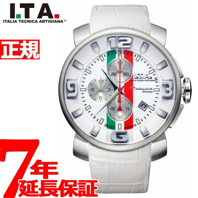 【今だけ!最大2000円OFFクーポン付!さらに店内ポイント最大43倍!】I.T.A. アイティーエー 限定モデル 腕時計 メンズ カサノバ クロノ トリコローレ Casanova chrono TRICOLORE 12.70.24【2018 新作】