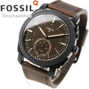 フォッシル 腕時計（メンズ） フォッシル FOSSIL Q ハイブリッド スマートウォッチ ウェアラブル 腕時計 メンズ マシーン Q MACHINE FTW1163