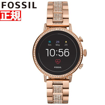 今日はneelがお得♪最大10%OFFクーポン&店内ポイント最大46倍! フォッシル FOSSIL Q スマートウォッチ ウェアラブル 腕時計 レディース ベンチャー Q VENTURE FTW6011【2018 新作】