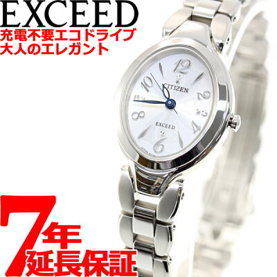 【今がお得!最大ポイント37倍!さらに最大1万円OFFクーポン配布!】シチズン エクシード CITIZEN EXCEED エコドライブ ソーラー 腕時計 レディース チタンブレスオーバル EX2040-55A