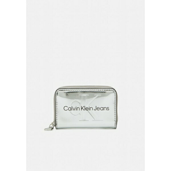 カルバンクライン カルバンクライン レディース 財布 アクセサリー SCULPTED MED ZIP AROUND - Wallet - silver