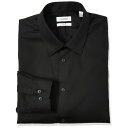 カルバン・クライン カルバンクライン メンズ シャツ トップス Men's Dress Shirts Slim Fit Non Iron Solid Black