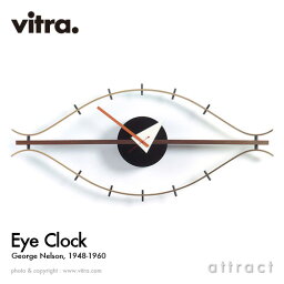アイクロック ヴィトラ Vitra Eye Clock アイクロック Wall Clock ウォールクロック 掛け時計 デザイン：George Nelson ジョージ・ネルソン カラー：ウォルナット×ブラス デザイナー ビトラ パントン イームズ 【RCP】【smtb-KD】
