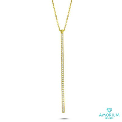 【ニューヨーク直輸入】 Y字 ラインネックレス ロング Y字ネックレス チェーン アクセ ネックレス バー NY AMORIUM キラキラ 輸入 ドレス 大人可愛い パーティー 結婚式 長い 派手 おしゃれ 胸元 送料無料 y字 プレゼント ギフト 華奢 シンプル 母の日のプレゼント 義母