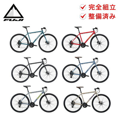 【店頭受取のみ】【10%OFF】Fuji フジ クロスバイク RAIZ DISC ライズディスク 自転車 バイク 2022年モデル スポーツバイク 16段変速 サイズ 15 17 19 21 23 700C 軽量 10.8kg 防犯登録可 通勤 通学 サイクリング 整備済み プレゼント付き