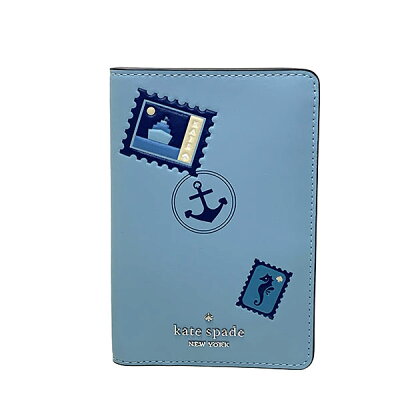 【24時間限定ポイント5倍】ケイトスペード KATESPADE 財布 カードケース レディース アウトレット レザー パスポート ボンボヤージ グリッド WLR00465 421 フィッシュウォーター ケイトスペード KATESPADE レディース WWW