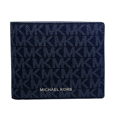 【全商品ポイント2倍 送料無料】マイケルコース MICHAELKORS 小物 財布 二つ折り財布 メンズ アウトレット PVCコーティングキャンバス×レザー 36U9LCRF6B ADPL メンズ MMM