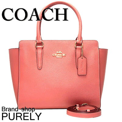【全商品ポイント2倍】コーチ COACH バック ハンドバッグ レディース アウトレット レザー サッチェル クロスグレーン 2WAY F30555 IMD0C ピンク コーチ COACH レディース WWW