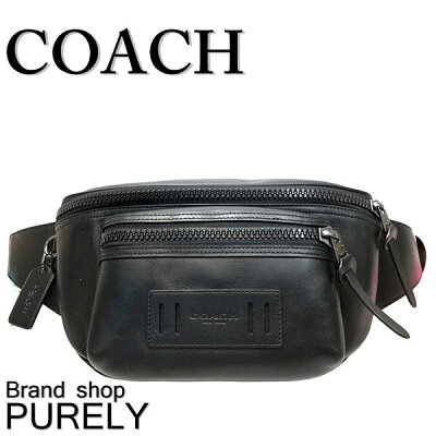 【全商品ポイント2倍】コーチ COACH バック ボディバッグ メンズ メンズ アウトレット レザー テレイン ベルト F75776 QBBK ブラック コーチ COACH メンズ MMM