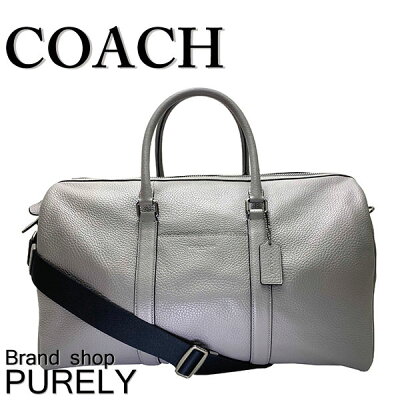 【全商品ポイント2倍】コーチ COACH バック ボストンバッグ メンズ アウトレット ペブルレザー クロスボディ ジップクロージャー F83962 QBHGR ヘザーグレー コーチ COACH メンズ MMM