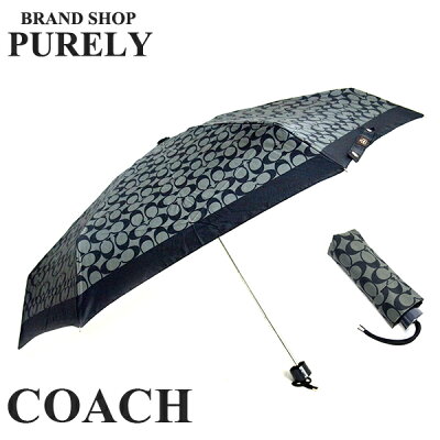 【全商品ポイント2倍】コーチ 傘 折りたたみ傘 小物 アウトレット COACH パーク ミニ C アンブレラ F63365-SLCBK ブラック コーチ COACH メンズ レディース UUU