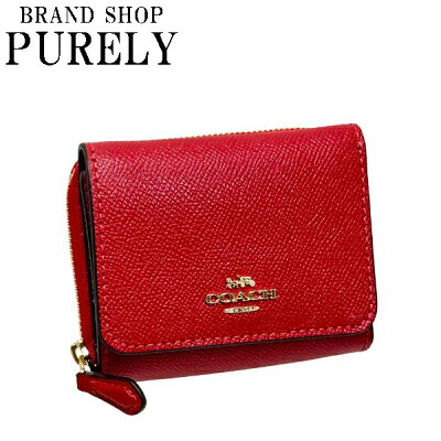 【全商品ポイント2倍 送料無料】コーチ COACH 財布 三つ折り財布 レディース アウトレット レザー ミニ財布 F37968 IMF8Q レッド コーチ COACH レディース WWW