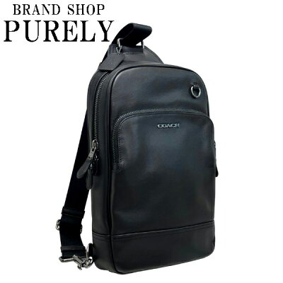 【全商品ポイント2倍】コーチ COACH バック ショルダーバッグ メンズ アウトレット レザー ワンショルダー ボディバッグ C2931 QBBK ブラック コーチ COACH メンズ MMM