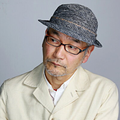 DAKS ダックス 帽子 杢糸織り込み アルペンハット 夏 メンズ ハット 柄 アルペン型 シンプルデザイン ネイビー 紺(おしゃれ メンズ帽子 メンズハット 紳士帽子 40代 50代 60代 70代 ファッション 男性 プレゼント 通販 ファッション小物 父親 誕生日 ぼうし) 父の日