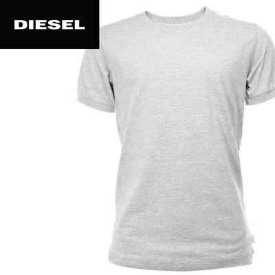■DIESEL ディーゼル メンズ■無地 シンプル コットン アンダーウエア ルームウェア 半袖Tシャツ【UMLT-JAKE】【サイズS〜L】【ライトグレー】die-m-i-88-010 《メーカー希望小売価格6,264円》