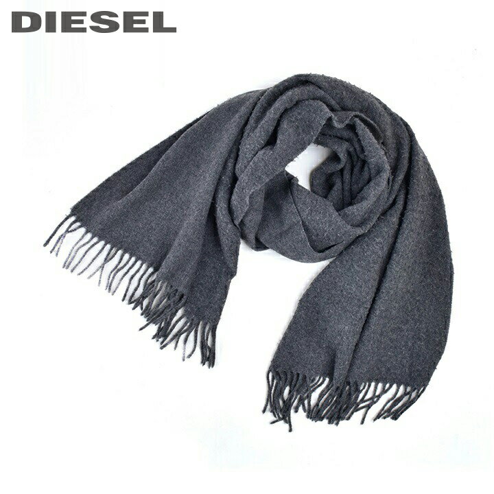 2022人気特価 ☆DIESEL マフラー/メンズ☆ネイビー デザイン ロゴタグ ディーゼル - マフラー