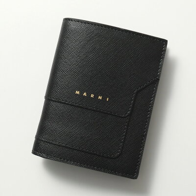 MARNI マルニ PFMOQ14U07 LV520 サフィアーノレザー バイフォールドウォレット レザー 二つ折り財布 豆財布 Z360N レディース【2021aw】