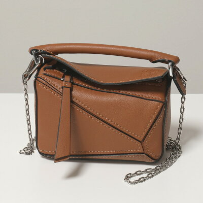 LOEWE ロエベ A510U98X01 PUZZLE NANO パズルバッグ ナノ ショルダーバッグ マイクロバッグ アクセサリーバッグ ポシェット 鞄 2530/TAN レディース