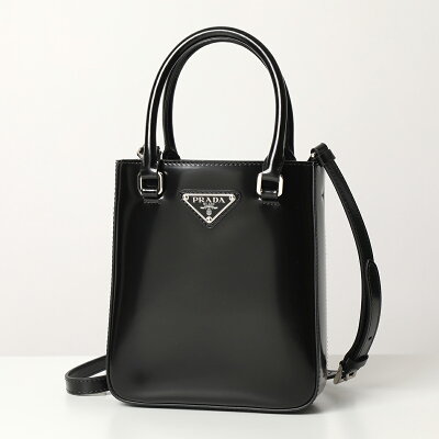 PRADA プラダ 1BA331 OOO ZO6 レザー スモール トートバッグ ショルダーバッグ ポシェット 鞄 F0002/NERO レディース【cp_ten】
