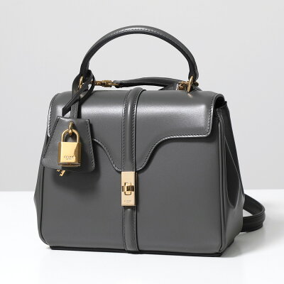 CELINE セリーヌ ショルダーバッグ Mini 16 セーズ 197983BEY.10AN レディース レザー ポシェット ハンドバッグ ロゴ 鞄 NTHRACITE【cp_fivee】