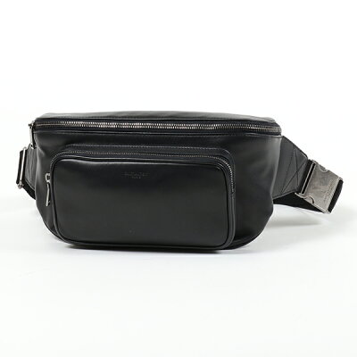 SAINT LAURENT サンローランパリ 557964 0YPLD レザー ベルトバッグ ボディバッグ ウエストポーチ 1000/NERO メンズ