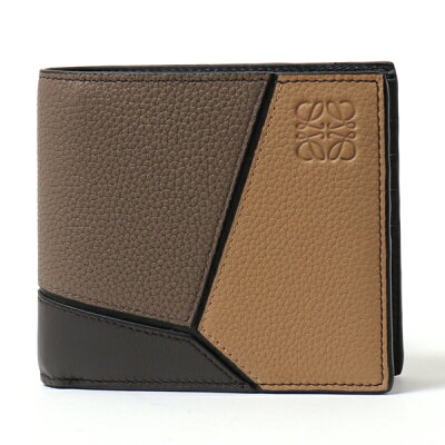【エントリーでポイント最大15倍!11日21時〜23時59まで】LOEWE ロエベ 124 12 302 パズル レザー 二つ折り財布 ミニ財布 3601/BEIGE メンズ