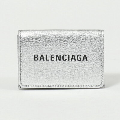 BALENCIAGA バレンシアガ 551921 00R1N 1460 EVERYDAY L MINI WALLET メタリックレザー 三つ折り財布 ミニ財布 豆財布 レディース