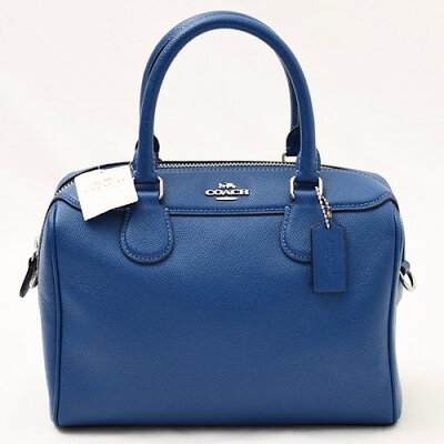 【未使用】 コーチ COACH ミニボストン 2way バッグ ショルダーバッグ ハンドバッグ F32202 斜め掛け レザー レディース ブルー 青 p202011346
