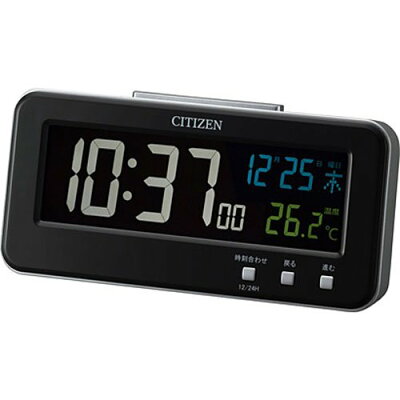 【送料無料】CITIZEN ( シチズン ) デジタル クォーツ 目覚まし 時計 シシリアンネオン カラー 液晶 ブラック 8RDA68-002 ■送料無料※北海道・九州・沖縄・離島は別途送料(1080円〜2160円)