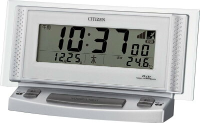 【送料無料】CITIZEN ( シチズン ) 電波 目覚まし 時計 パルデジットボイス2 音声 アラーム シルバー 8RZ102-019 ■送料無料※北海道・九州・沖縄・離島は別途送料(1080円〜2160円)誕生日 景品