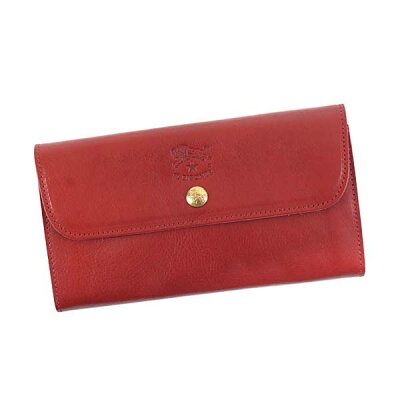 イルビゾンテ IL BISONTE フラップ長財布 C0842 245 RUBY RED 本革 レッド 赤 ロングウォレット メンズ 男性 レディース 女性 クリスマスプレゼント ギフト 新品