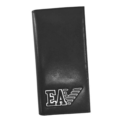 エンポリオ アルマーニ EMPORIO ARMANI 財布 長財布 折りたたみ長財布 Y4R170 YTC2E 81072 EAロゴ YEN WALLET BLACK ブラック