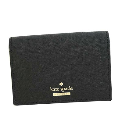 ケイトスペード kate spade 二つ折り財布 マルチケース PWRU6437 001 ブラック ストライプ ミニ財布 レディース 女性 プレゼント ギフト ホワイトデー バースデー 新品