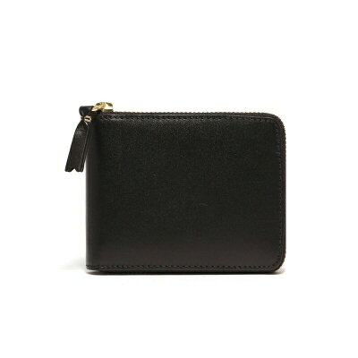コムデギャルソン COMME des GARCONS 財布 SA7100 CLASSIC LETHER LINE WALLET 二つ折り コインケース ファスナー BLACK ブラック レディース メンズ 父の日プレゼント ギフト 新品