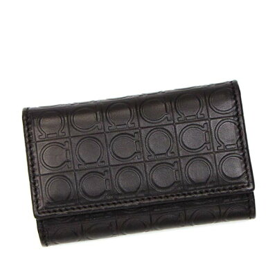 サルバトーレ フェラガモ Salvatore Ferragamo キーケース 6連 カギ キーリング レディース メンズ MENS SLG GAMMA ダークブラウン