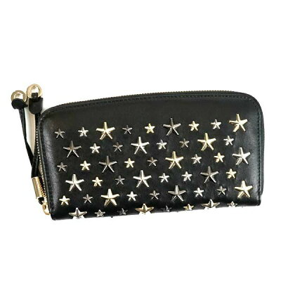 ジミーチュウ JIMMY CHOO スタースタッズ ラウンドファスナー長財布 FILIPA LTR ロングウォレット フィリッパ 星 ブラック 黒 BLACK 母の日プレゼント ギフト レディース メンズ 新品
