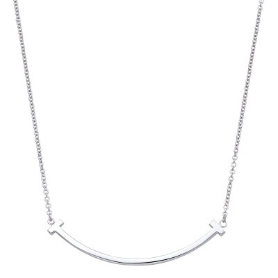 ティファニー TIFFANY&CO. 35189424 Tiffany T スマイル ペンダント ミニ 18KWG ネックレス 新品 ゴールド レディース 新作 プレゼント クリスマス