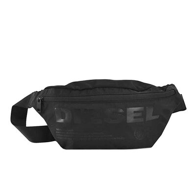 ディーゼル DIESEL バッグ X06090 P2249 H5067 F-SUSE BELT ベルトバッグ ウエストバッグ BLACK/BLACK PRINT ブラック/イエロー系