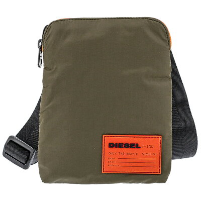 ディーゼル DIESEL バッグ X06343 PR230 T7432 F DISCOVER CROSS ショルダーバッグ 斜めがけバッグ DARK GREEN カーキグリーン系+オレンジ系