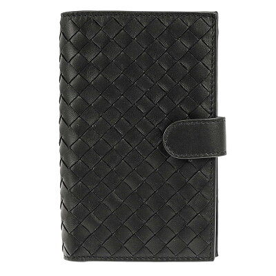 ボッテガヴェネタ BOTTEGA VENETA 財布 イントレチャート ナッパ コンチネンタルウォレット 121060 V001N 1000 小銭入れ付き 二つ折り財布 ネロ NERO ブラック 黒