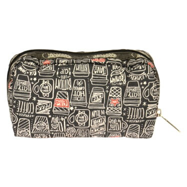 レスポートサック LeSportsac ポーチ RECTANGULAR COSMETIC 6511 D253 コスメポーチ レクタンギュラーコスメティック CUP O JOE カップオージョー マルチカラー 化粧ポーチ 新品
