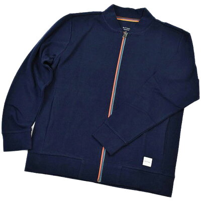ポールスミス ルームウェア メンズ ブランド Paul Smith ジップアップ マルチカラージップ 長袖 ホームウェア トップス M L LL 紺 ネイビー 男性 紳士 父の日 【あす楽】